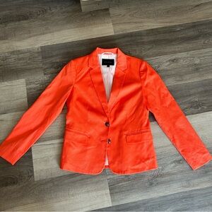 Banana Republic Women's Orange Tailored Blazer. Size 8